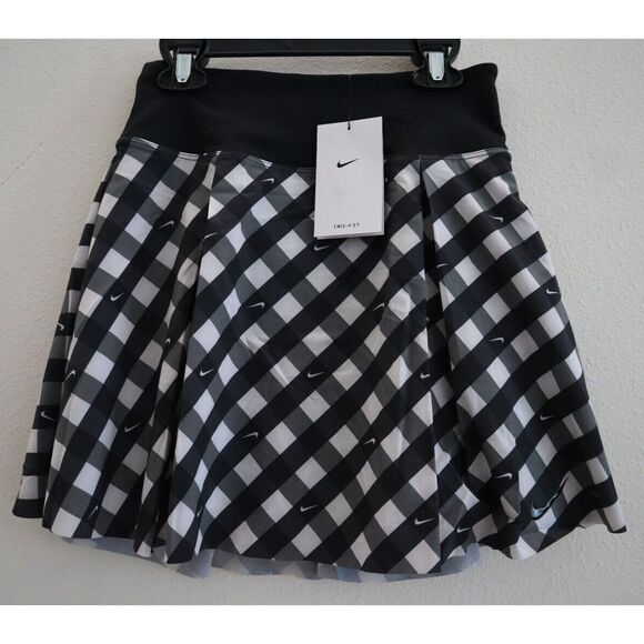 Nike DX1142-010 Women's Sz XS Black Dri-Fit Standard Fit Printed Skort - Picture 6 of 10